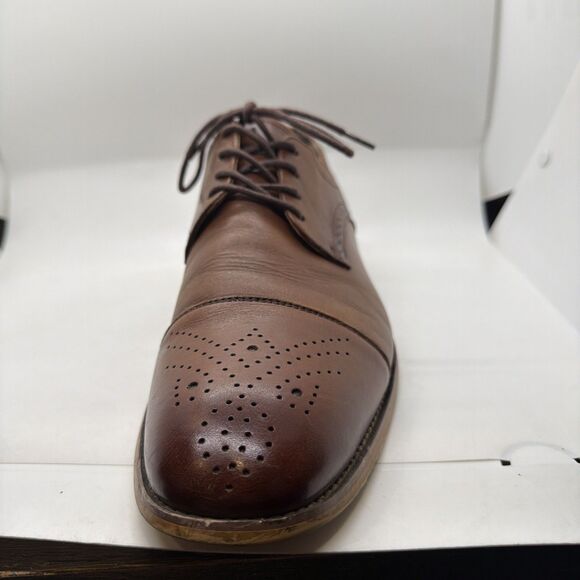 Stacy Adams Darren Men’s Leather Oxford Shoes Size 11 M Cognac Brown main image 9